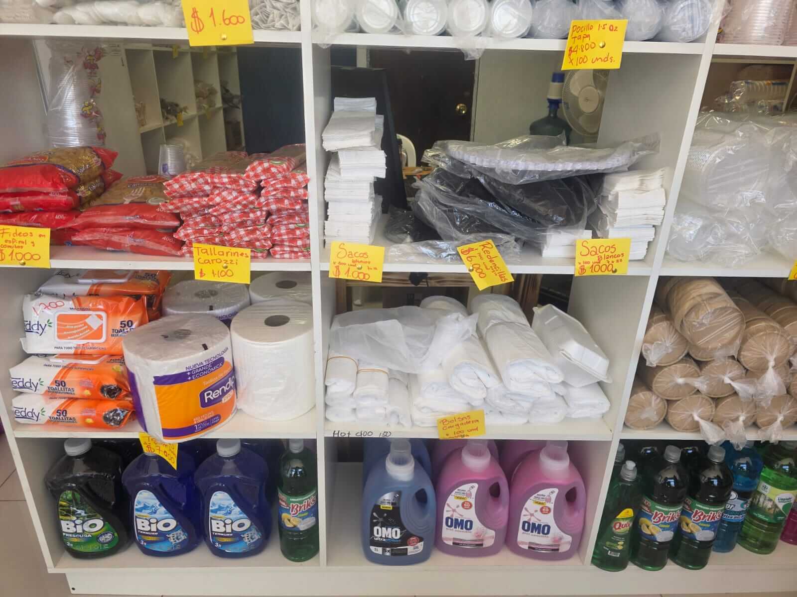 Productos de aseo en minimarket en Copiapó